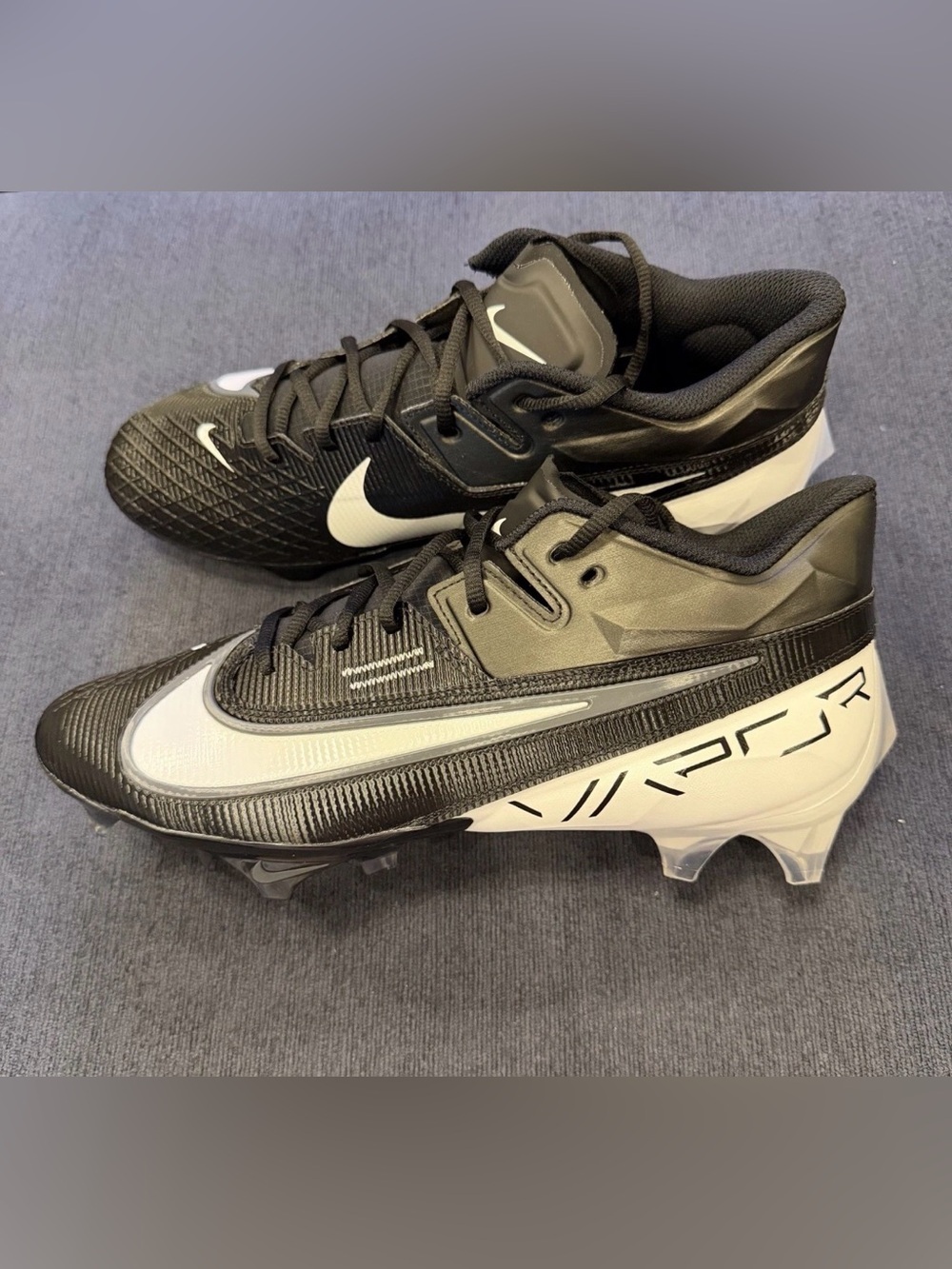 Nike Vapor Edge Elite 360 2 Football Cleats Black White Men’s Size 11.5